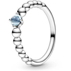 Pandora Stříbrný prsten pro ženy narozené v březnu 198867C01 58 mm