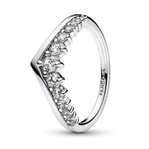 Pandora Třpytivý stříbrný prsten se zirkony Timeless 192320C01 52 mm