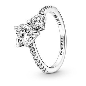 Pandora Třpytivý stříbrný prsten Timeless 191198C01 52 mm