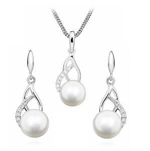 Silver Cat Zvýhodněná sada šperků s perlami SC404, SC405 (řetízek, přívěsek, náušnice)