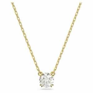 Swarovski Elegantní pozlacený náhrdelník s krystalem Constella 5636703