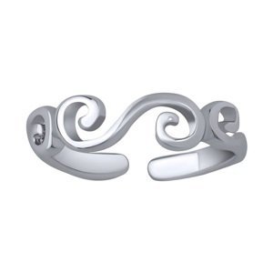 Silvego Otevřený stříbrný prsten na nohu Ajla PRM11676R