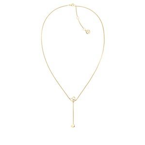 Tommy Hilfiger Moderní pozlacený náhrdelník se srdíčky Hanging Heart 2780672