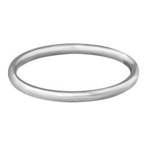Troli Něžný minimalistický prsten z oceli Silver 57 mm
