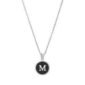 Troli Originální ocelový náhrdelník s písmenem M