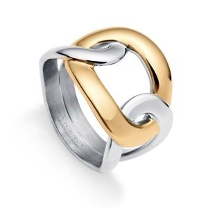 Viceroy Luxusní tricolor prsten z oceli Chic 75310A01 52 mm