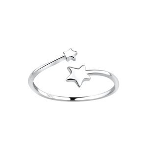 Stříbrný nastavitelný prsten Star Velikost: 57