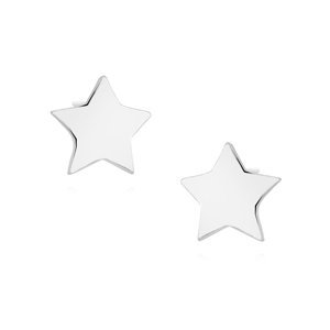 Klenoty Amber Stříbrné náušnice hvězda