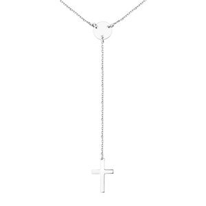 Klenoty Amber Stříbrný náhrdelník s křížkem
