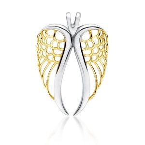 Klenoty Amber Luxusní andělská křídla - přivěsek