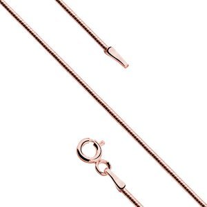 Klenoty Amber Stříbrný řetízek - růžové lanko 45 cm - 8LATI020RG
