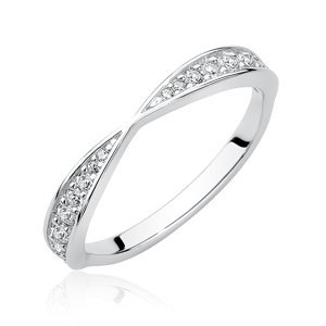 Stříbrný prsten Laura Velikost: 51