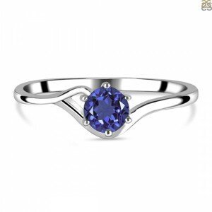 Klenoty Amber Luxusní stříbrný prsten s iolitem Special Moment Velikost: 54