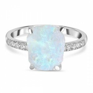 Klenoty Amber Luxusní stříbrný prsten měsíční kámen a topaz Opulent Velikost: 52