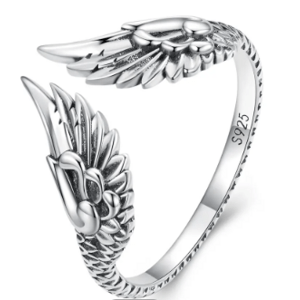 Klenoty Amber Stříbrný otevřený prsten křídla