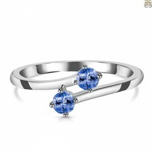 Klenoty Amber Luxusní stříbrný prsten s tanzanitem Charming Velikost: 54