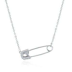 Klenoty Amber Luxusní stříbrný náhrdelník - špendlík