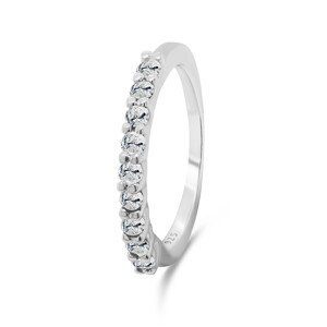 Brilio Silver Slušivý stříbrný prsten s barevnými zirkony RI063Wa 52 mm