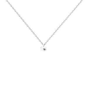 PDPAOLA Minimalistický stříbrný náhrdelník Joy Essentials CO02-599-U (řetízek, přívěsek)