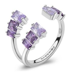 Brosway Okouzlující otevřený prsten Fancy Magic Purple FMP17 L (56 - 59 mm)