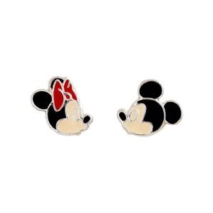 Disney Stříbrné náušnice pecky Mickey and Minnie Mouse ES00087SL.CS