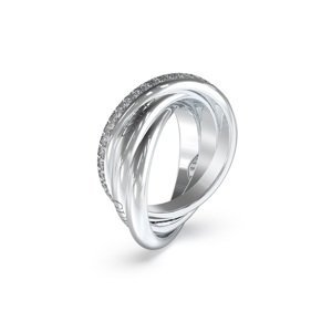 Guess Módní ocelový prsten se zirkony Perfect JUBR04067JWRH 58 mm
