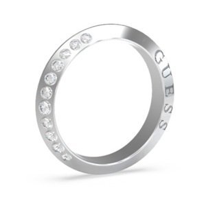 Guess Módní ocelový prsten se zirkony Perfect JUBR02188JWRH 52 mm