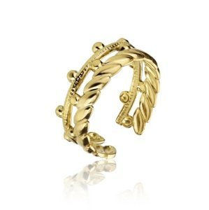Marc Malone Otevřený pozlacený prsten Vivian Gold Ring MCR23006G