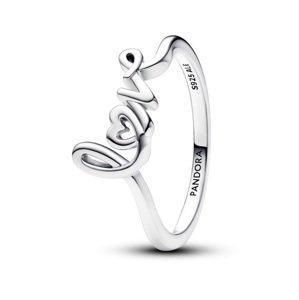 Pandora Romantický stříbrný prsten Love Moments 193058C00 48 mm