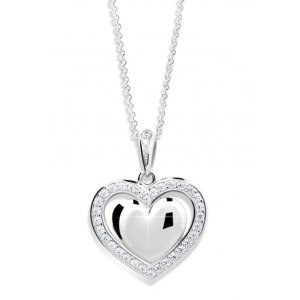 Cutie Jewellery Zlatý přívěsek ve tvaru srdce se zirkony Z6305-2405-40-10-X-2