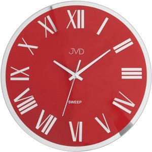 JVD Nástěnné skleněné hodiny s tichým chodem NS22006.2