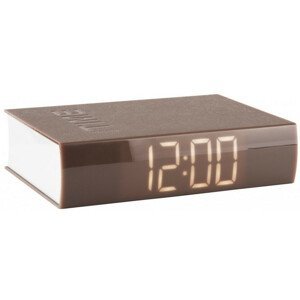 Karlsson Designové LED hodiny - budík Book KA5861WG