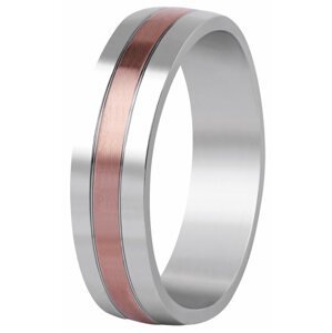 Beneto Bicolor snubní prsten z oceli SPP10 57 mm