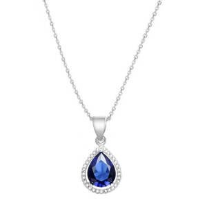 Beneto Stříbrný náhrdelník se zirkony AGS1140/47 (řetízek, přívěsek)