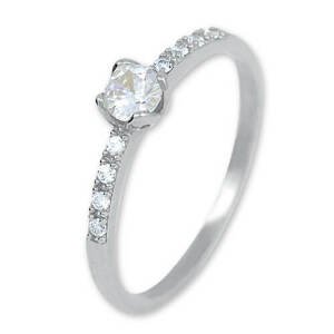 Brilio Silver Okouzlující stříbrný prsten s krystaly 426 001 00572 04 52 mm
