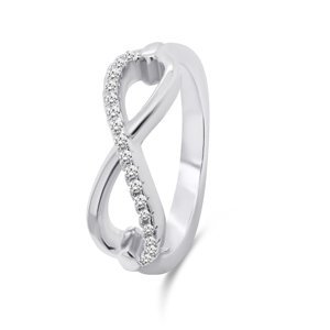 Brilio Silver Moderní stříbrný prsten Nekonečno RI052W 50 mm