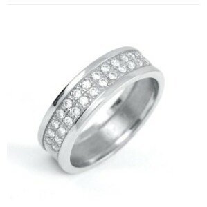 Brilio Silver Blyštivý prsten se zirkony 426 001 00514 04 50 mm