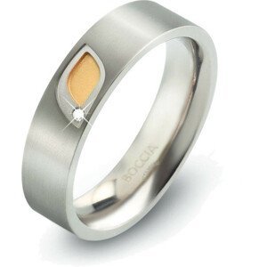 Boccia Titanium Titanový prsten s briliantem 0146-01 52 mm