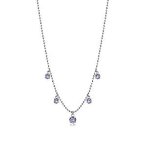 Brosway Blyštivý ocelový náhrdelník se zirkony Desideri BEIN013