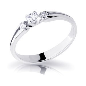 Cutie Diamonds Elegantní zásnubní prsten z bílého zlata s diamanty DZ6866-2105-00-X-2 49 mm
