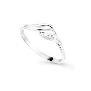 Cutie Diamonds Půvabný prsten z bílého zlata s briliantem DZ8023-00-X-2 49 mm
