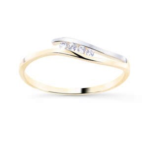 Cutie Diamonds Krásný bicolor prsten ze zlata s brilianty DZ8026-00-X-1 49 mm