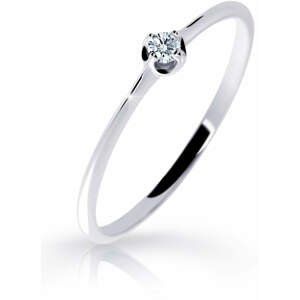 Cutie Diamonds Jemný prsten z bílého zlata s briliantem DZ6729-2931-00-X-2 50 mm