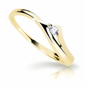 Cutie Diamonds Půvabný prsten ze žlutého zlata s briliantem DZ6818-1718-00-X-1 60 mm