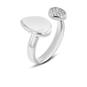 Calvin Klein Elegantní ocelový prsten s krystaly Fascinate 35000319 52 mm