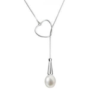 Evolution Group Stříbrný náhrdelník s pravou perlou Pavona 22026.1