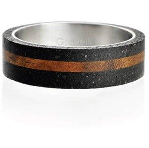 Gravelli Betonový prsten antracitový Simple Wood GJRUWOA001 56 mm