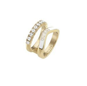 Guess Originální pozlacený prsten Perfect Liaison JUBR03072JWYGWH 52 mm