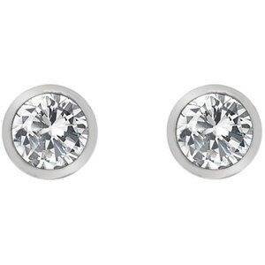 Hot Diamonds Stříbrné náušnice s topazy a pravým diamantem Willow DE584
