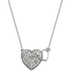 Hot Diamonds Stříbrný náhrdelník s pravým diamantem Flora DP730